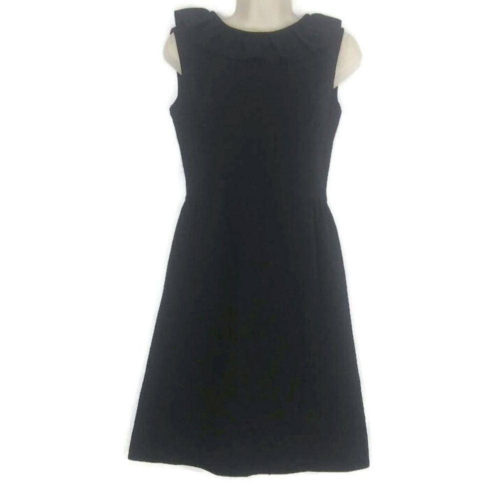 1950's Gay Gibson Ruffled Wool Sheath Dress